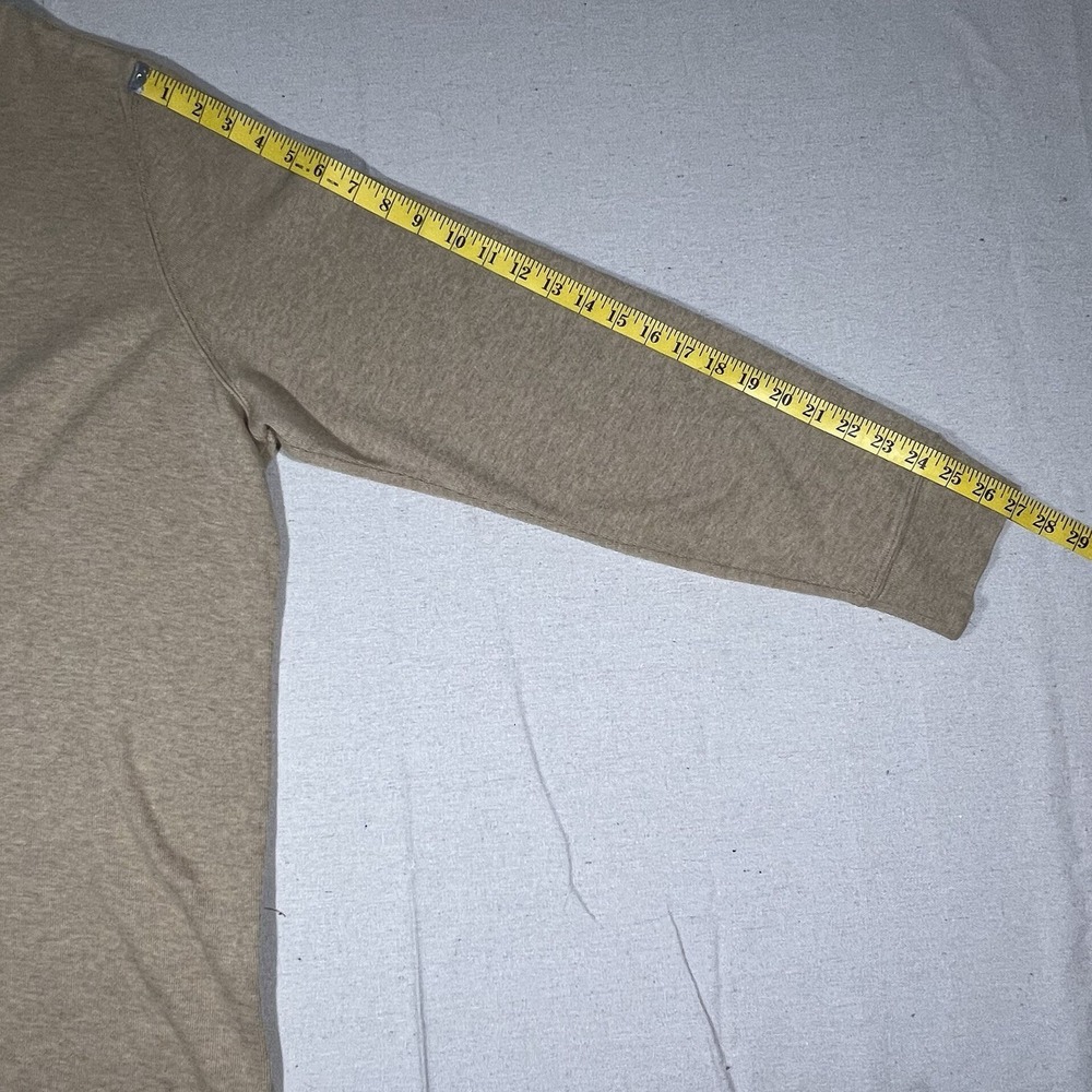 Polo Ralph Lauren Estate Rib Mockneck Quarter Zip Pullover Sweater Tan Size XL - Picture 8 of 10